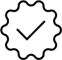 Outline icon of checkmark, representing outstanding recommendations